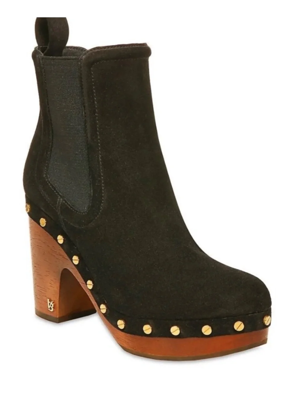 Veronica Beard Decker Clog  Black Suede
